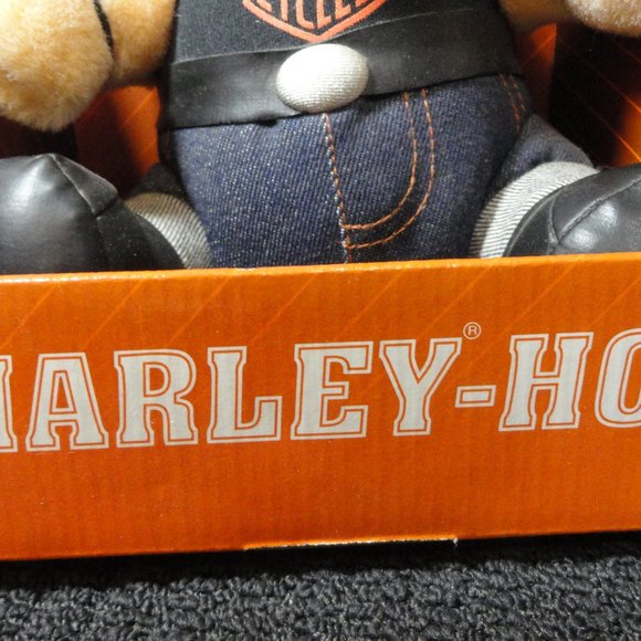 Harley Davidson HOG plush Overall Biker Hog~w/box~NOS~man cave must have - Picture 3 of 4